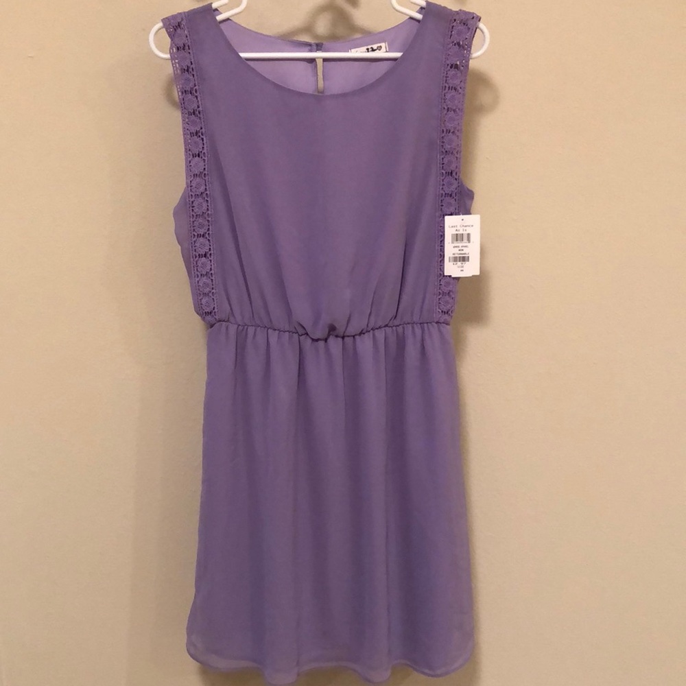 Purple chiffon dress